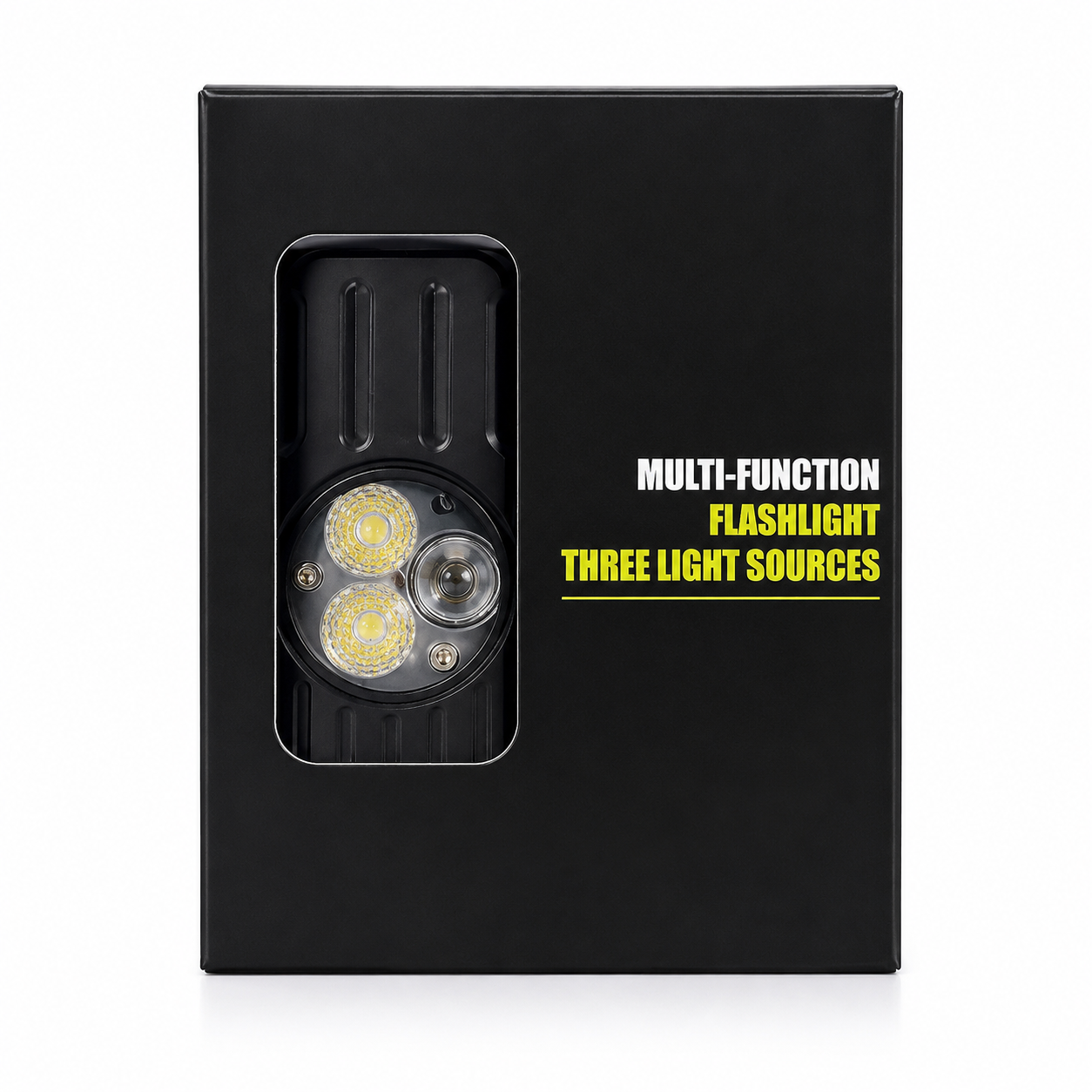 Orbecco Multi-Function LED Flashlight – 3 Light Sources