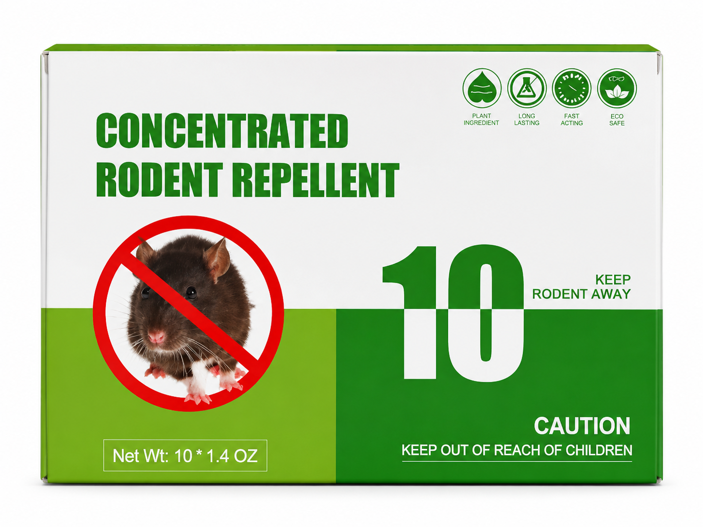Concentrated Rodent Repellent – 10 Pack