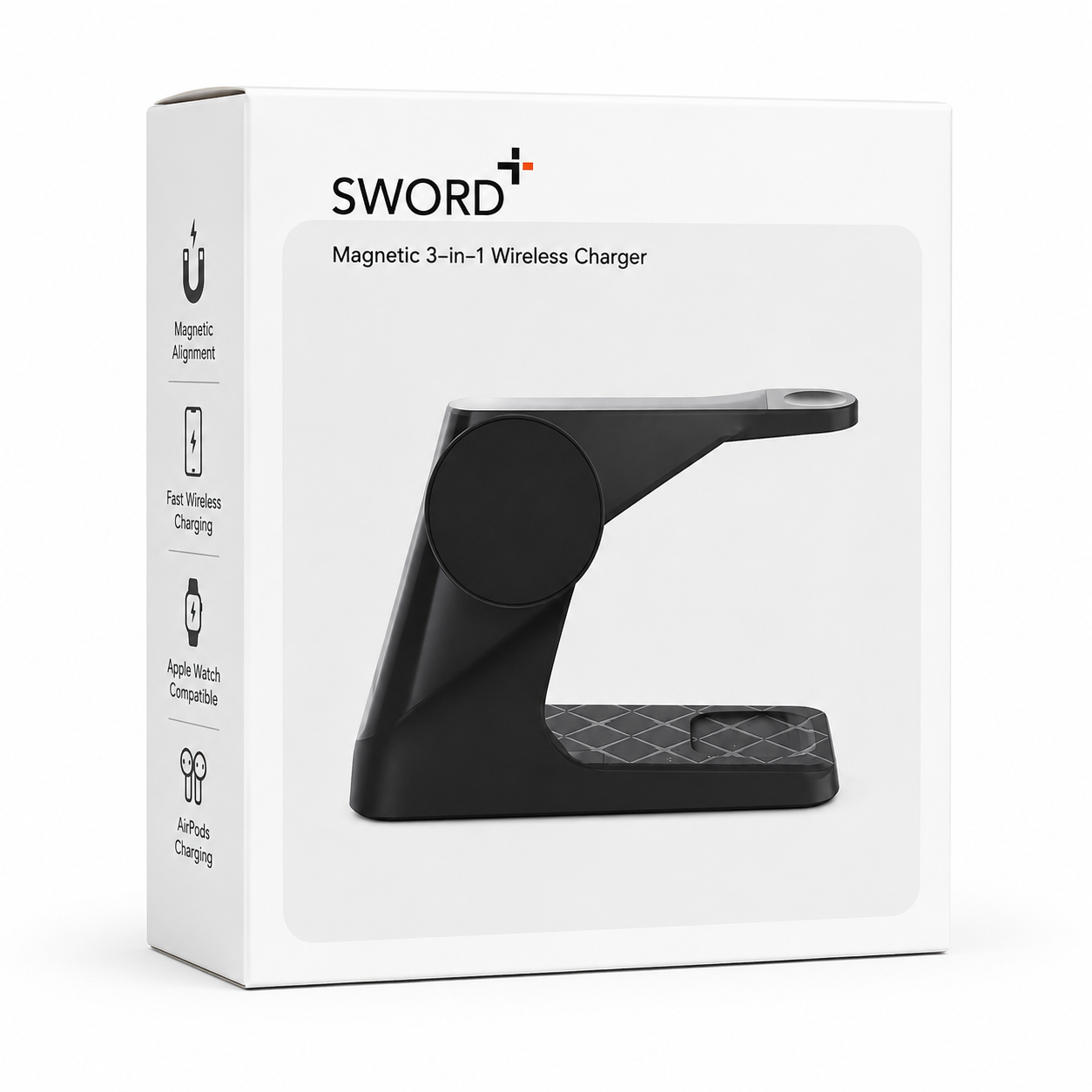 SWORD Magnetic 3-in-1 Wireless Charging Station
