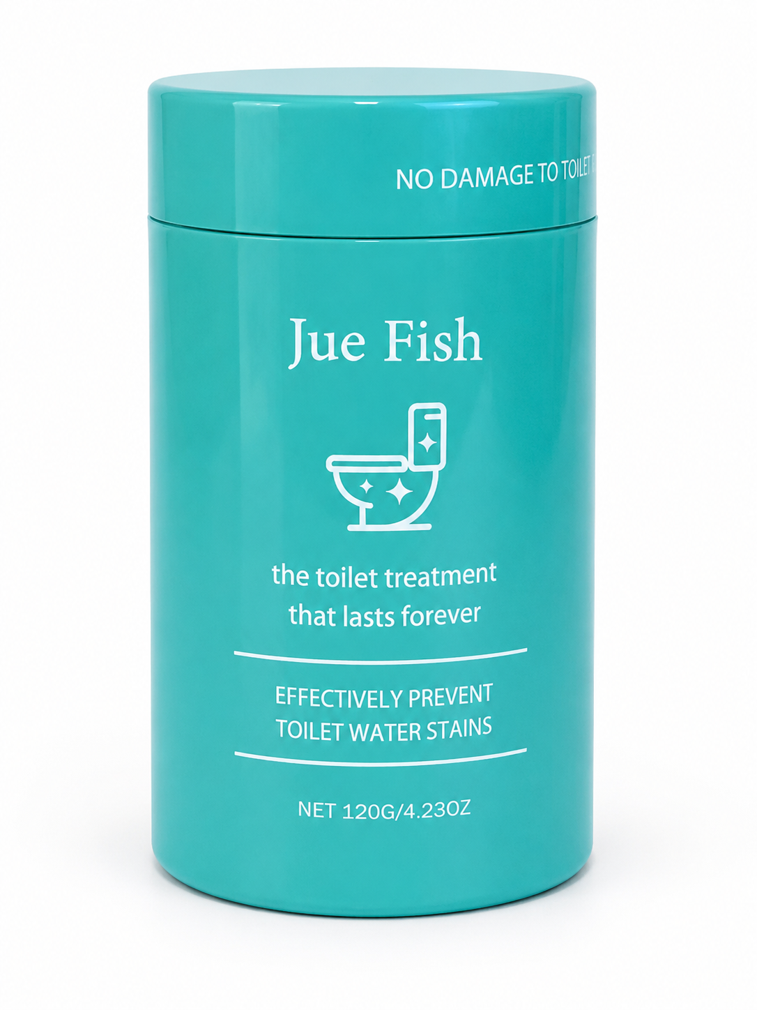 Jue Fish Long-Lasting Toilet Treatment & Water Stain Preventer – 4.23 oz